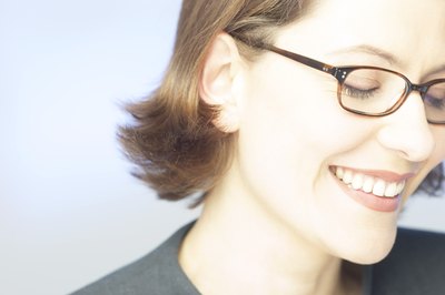 Hemera Technologies/AbleStock.com/Getty Images Optometrist techs help make sure patients get the right glasses.