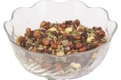 Hemera Technologies/PhotoObjects.net/Getty Images Trail mix is both nutrient-rich and energy-dense.