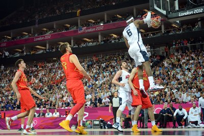 Harry How/Getty Images Sport/Getty Images LeBron James led the USA to victory in the 2012 Olympics.