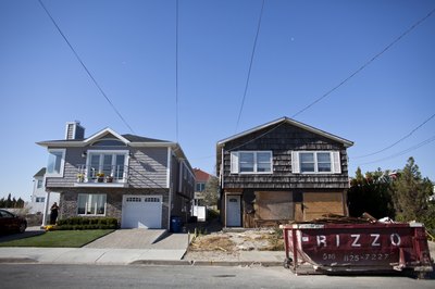 Ramin Talaie/Getty Images News/Getty Images Hurricane Sandy's winds and water devastated parts of New York and New Jersey in 2012.