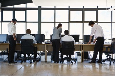 Jupiterimages/BananaStock/Getty Images Systems training is an example of workplace training.