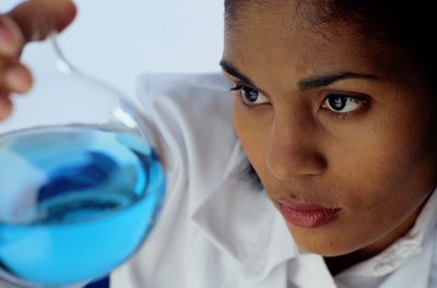 Ryan McVay/Photodisc/Getty Images Cosmetic chemists develop skin and hair care products.