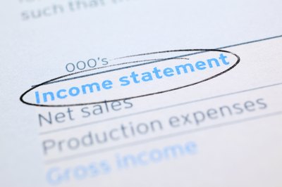 What Are Debits & Credits When Preparing an Income Statement?