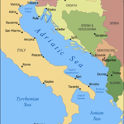 Adriatic Coast Of Italy Map