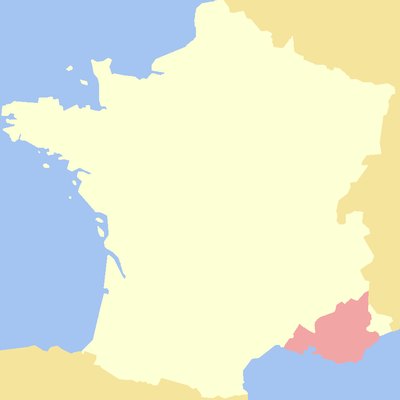county of provence state - state of county map