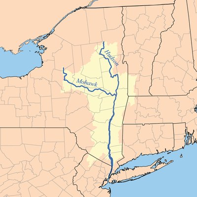 Kayaking in the Upper Hudson - Hudsonmap 1