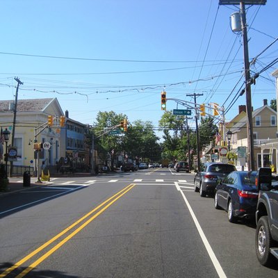 medford jersey street downtown restaurants hotels near nj approaching southbound route bank showing along taken county main