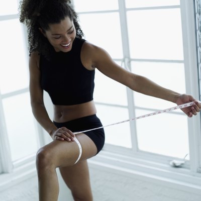 Stockbyte/Stockbyte/Getty Images Hip abduction is one of the many leg exercises that will help strengthen the thighs