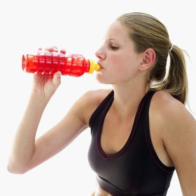 Stockbyte/Stockbyte/Getty Images Sports drinks are one way to replenish electrolytes.