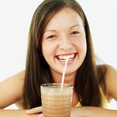 George Doyle/Stockbyte/Getty Images An occasional chocolate milkshake provides calcium and antioxidants.
