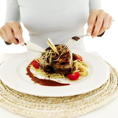 Stockbyte/Stockbyte/Getty Images You'll probably want to share that massive rib-eye steak.