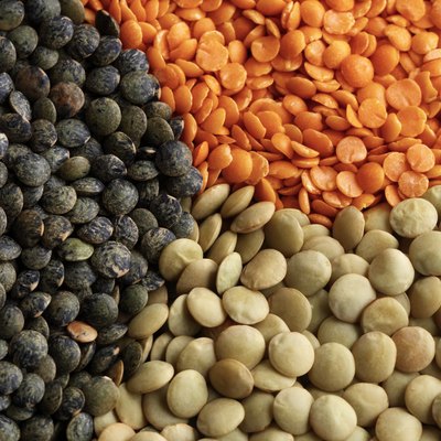 Polka Dot Images/Polka Dot/Getty Images Lentils are high in insoluble fiber.