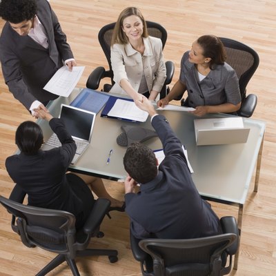 Jupiterimages/Comstock/Getty Images Maintaining a respectful workplace is the responsibility of all employees.