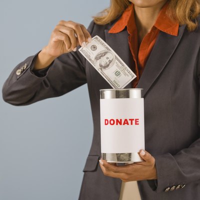 Thinkstock Images/Comstock/Getty Images Some designated gifts you make are tax deductible.