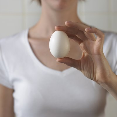 Burke/Triolo Productions/Brand X Pictures/Getty Images Egg whites deliver fat-free protein.