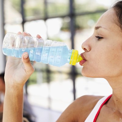 Stockbyte/Stockbyte/Getty Images Sports drinks often contain electrolytes.