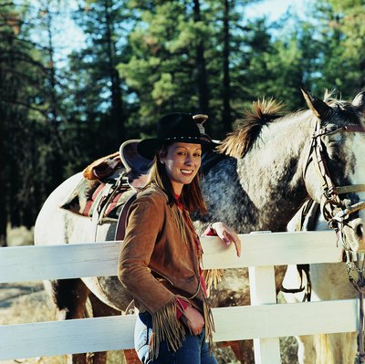 Digital Vision./Digital Vision/Getty Images Ranch work offers job opportunities for both brains and brawn.