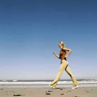 Stockbyte/Stockbyte/Getty Images Good posture will keep your muscles from tiring.