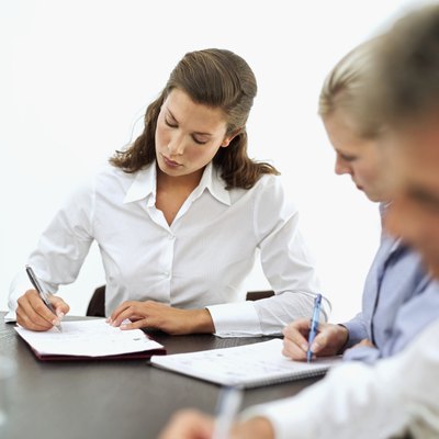 George Doyle/Stockbyte/Getty Images Documentation is important in the workplace.