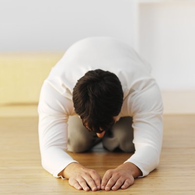 Stockbyte/Stockbyte/Getty Images Half Tortoise Pose