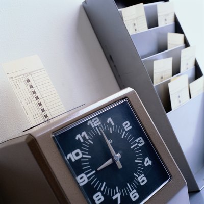 Ryan McVay/Photodisc/Getty Images A timekeeper ensures that employees are paid for the right number of hours.