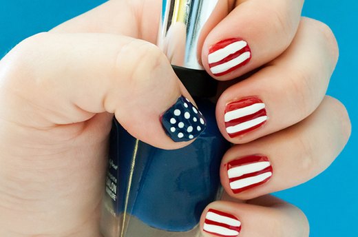 Paint Yourself Patriotic: Red, White & Blue Nails | eHow