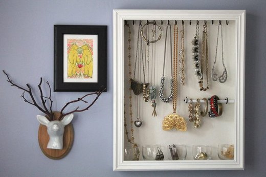 Shadowbox Jewelry Organizer