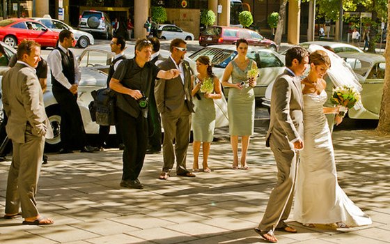 Outdoor wedding.