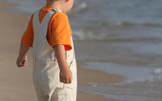 Child by Colorado River shore