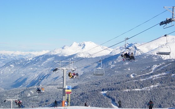 Winter skiing locations like Whistler, B.C., keep tourists flowing, despite the cold.
