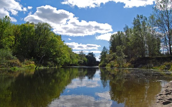 A river runs through the Cedar Grove area.