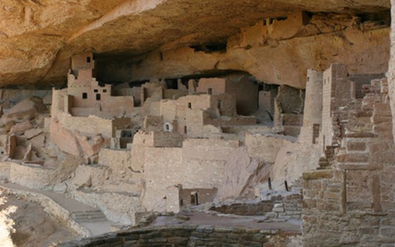 Cliff dwellings at Mesa Verde National Park.