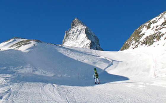 You'll find wide, groomed runs on the Zermatt glacier.