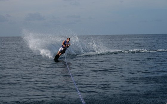 Water skiing is popular at the lake near Hillsboro.