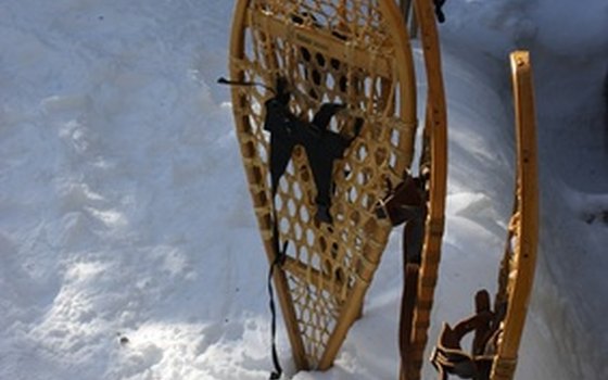 Snowshoe walks are popular in winter.