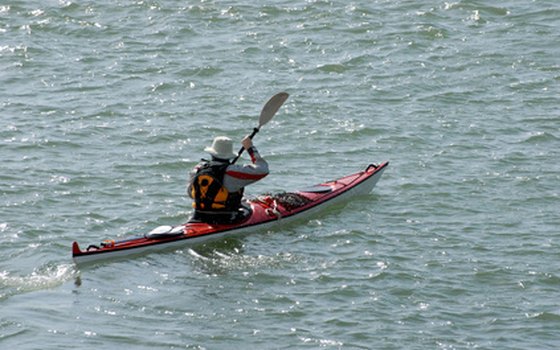 You can kayak in the ocean.
