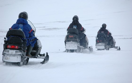 Take the snowmobile to Idaho.