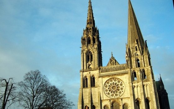 Chartres Cathedral has two towers.