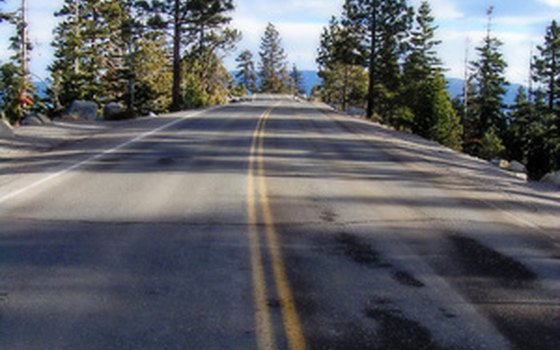 The highways into Lake Tahoe are well maintained.