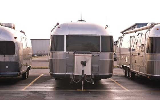 Parked RVs.