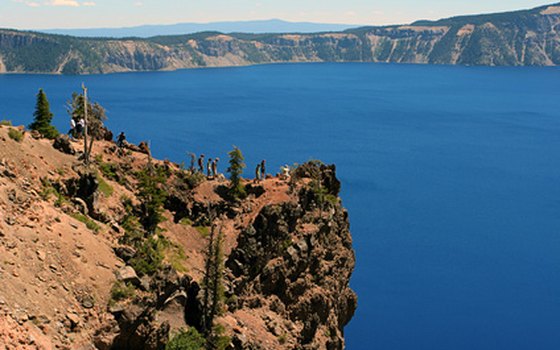 Oregon's Crater Lake is part of a string of national parks along the crests of the Cascade Range and Sierra Nevada.