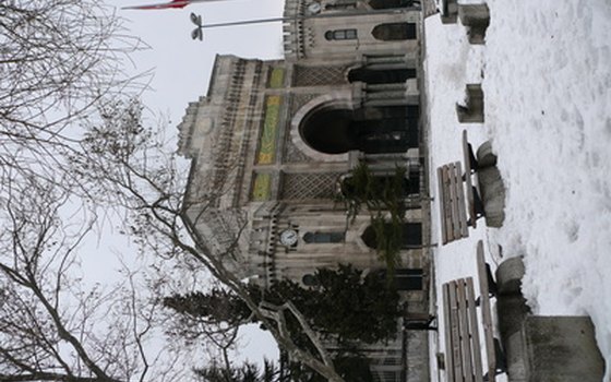 Snow is common during the winter in Istanbul.