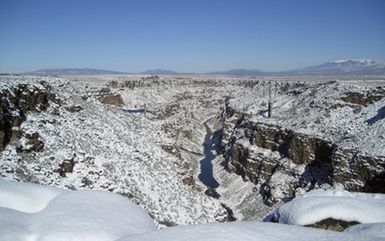 The higher elevations in the north provide adequate snow cover to the ski trails.