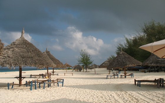 The white-sand beaches of Zanzibar and Pemba attract many visitors.