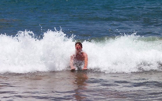 Plunge in the ocean near Long Beach.