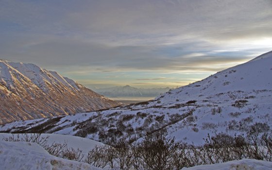 Alaska's Matanuska Valley features abundant snowmobiling opportunities.