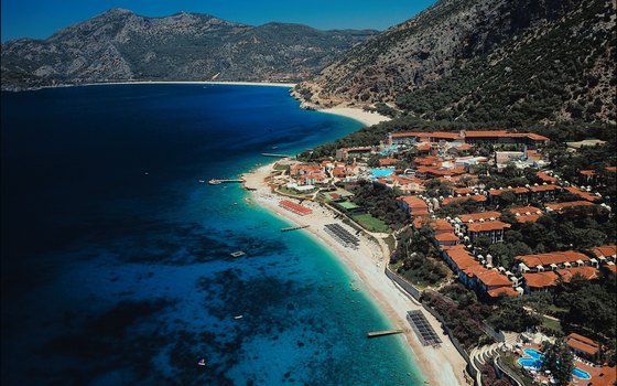 For a beach vacation, book accommodations in resort towns like Oludeniz.