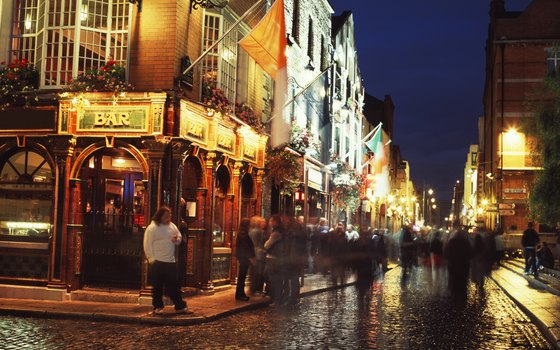 Dublin residents and visitors mix and mingle at The Temple Bar as they have since 1840.