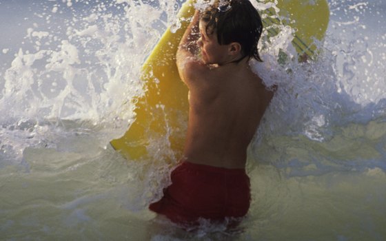 Play in the surf at Myrtle Beach.