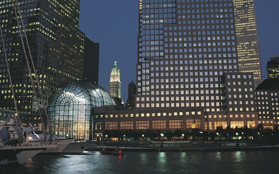 Battery Park sits on the southern tip of Manhattan.